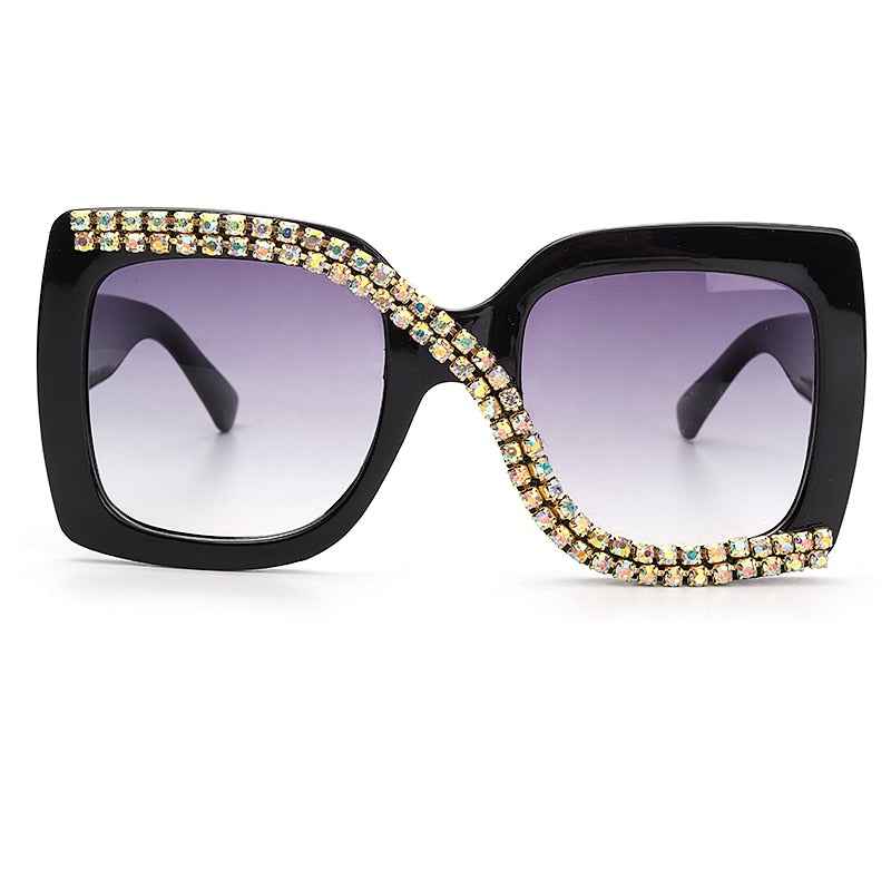 Diamond Square Oversize Sunglasses