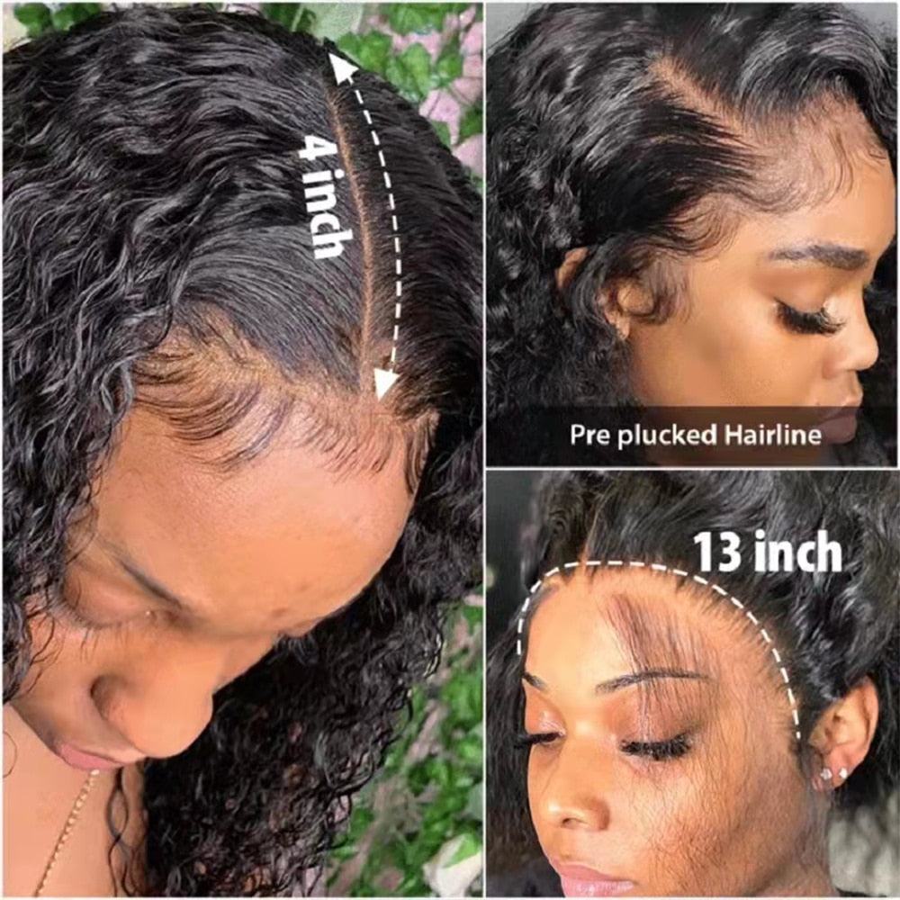 Loose Deep Wave Human Hair Brazilian Full Lace Front Wig