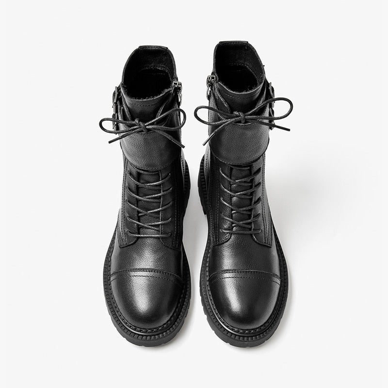 Genuine Leather Motorcycle Boots