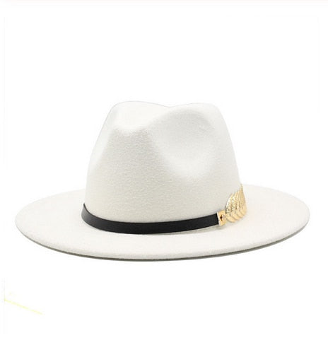 Men Fedora Hats with Belt