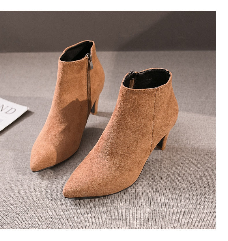 Pointed Toe Ankle Boots