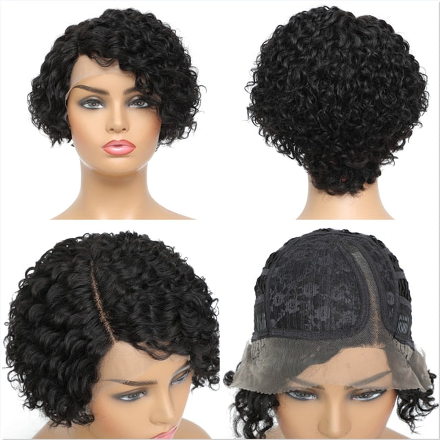 Short Kinky Curly Brazilian Human Hair