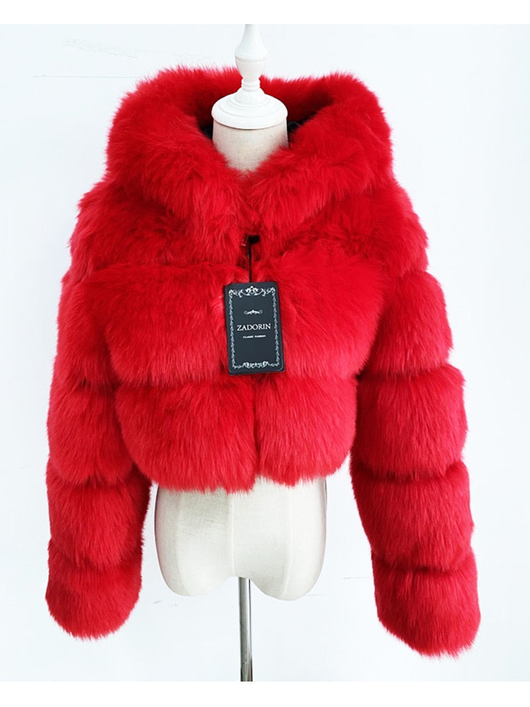 Cropped Faux Fur Jackets