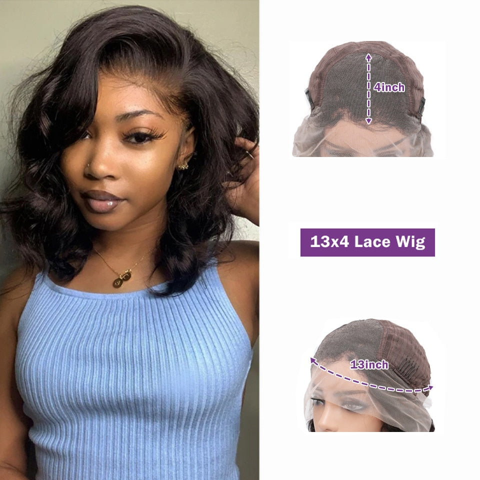 Body Wave Lace Front Pre-Plucked Human Hair Wigs