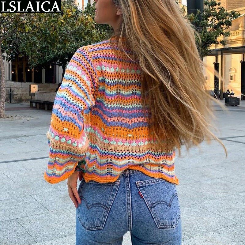 Striped Patchwork Sweater