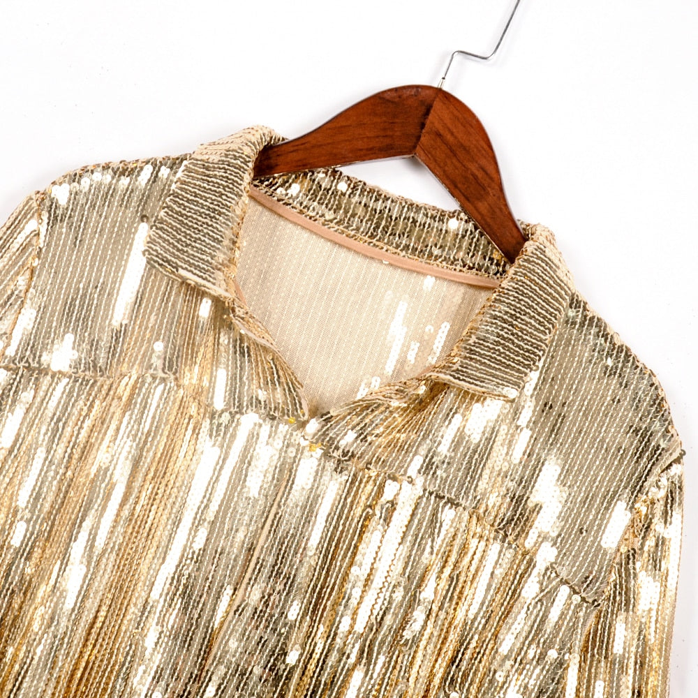 Women's Tassel Sequin Jacket