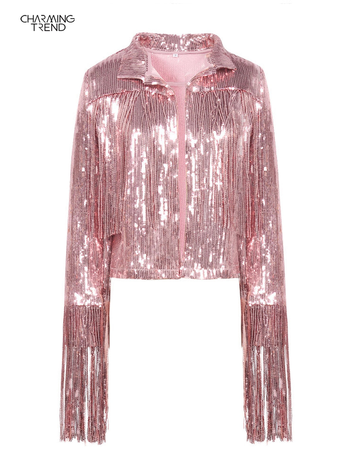 Women's Tassel Sequin Jacket