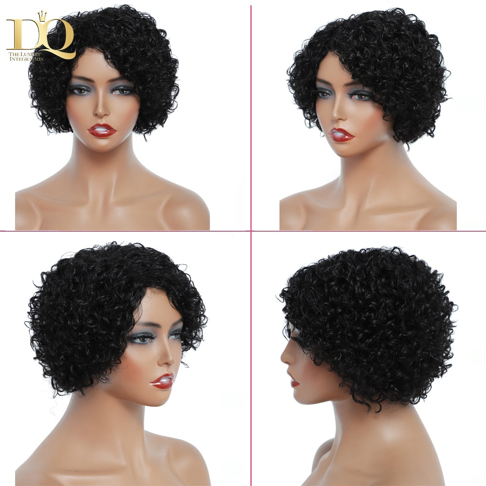 Short Kinky Curly Brazilian Human Hair