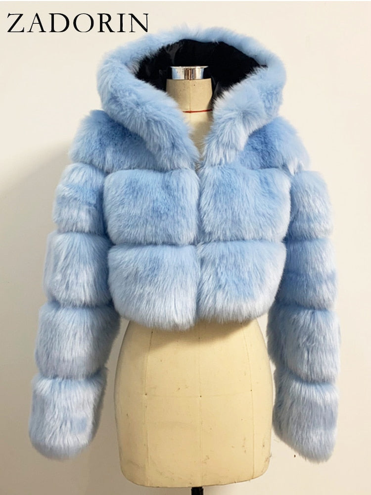 Cropped Faux Fur Jackets