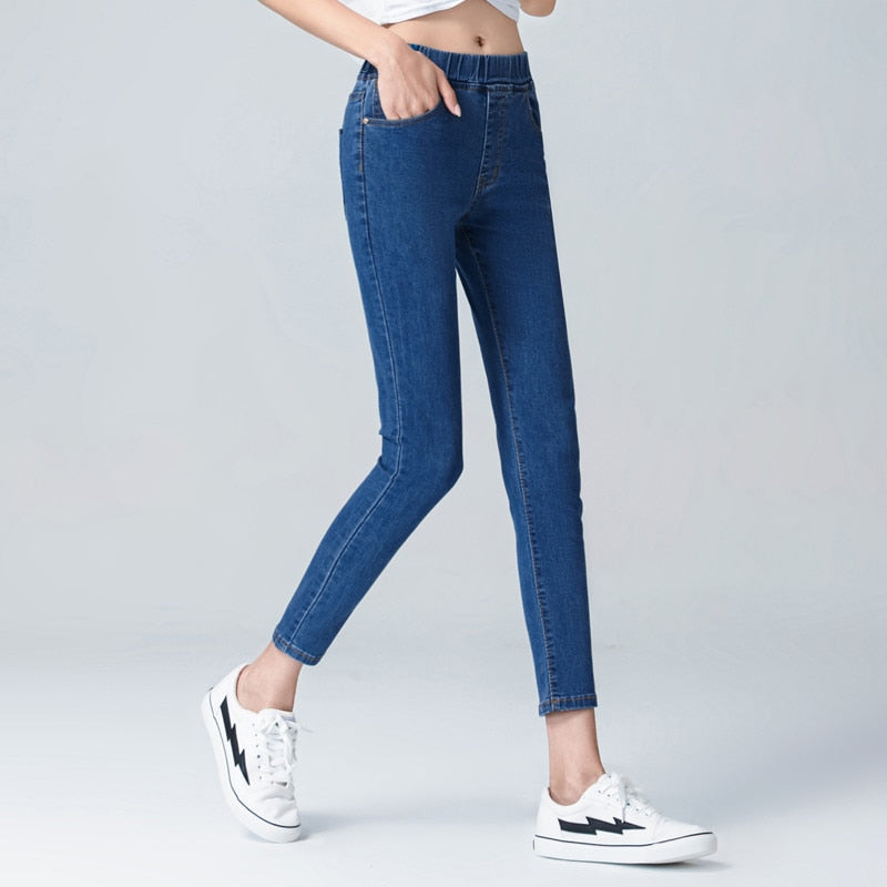 Women's High Waist Skinny Jeans