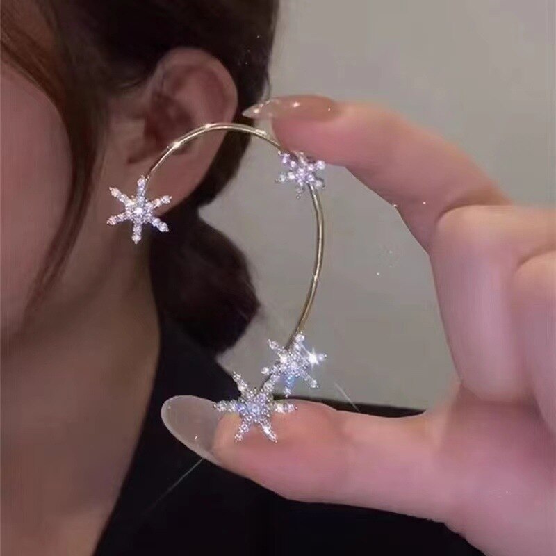 Butterfly Snowflake Ear clip