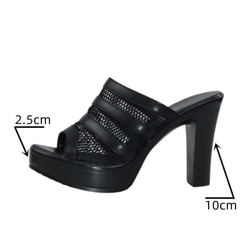 Block Heel Platform Shoes