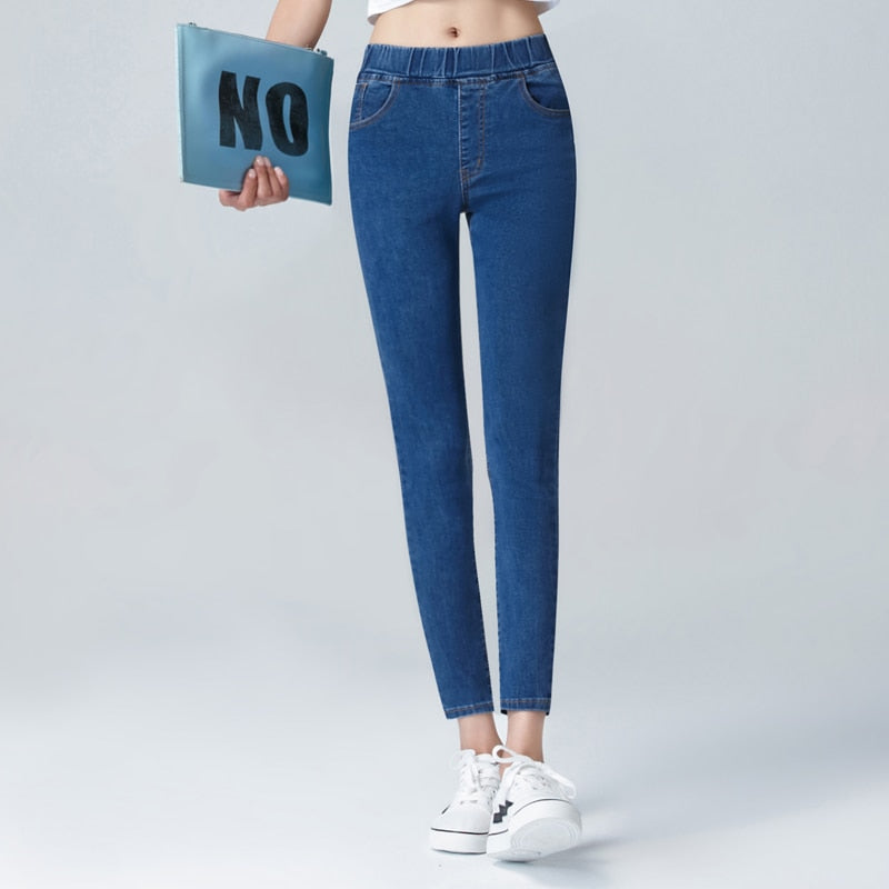 Women's High Waist Skinny Jeans