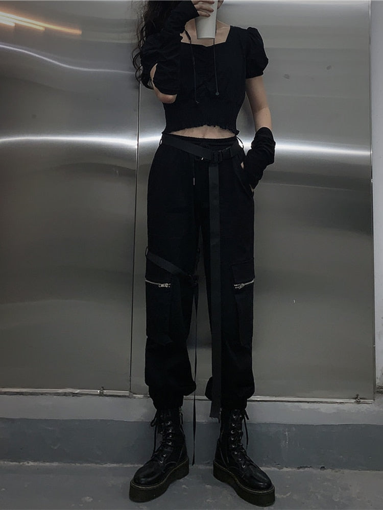 High Waist Cargo Pants Women