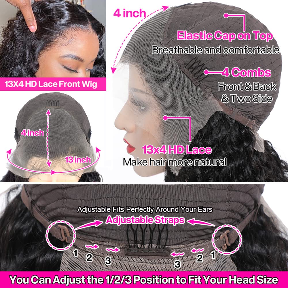 Body Wave Lace Front Pre-Plucked Human Hair Wigs