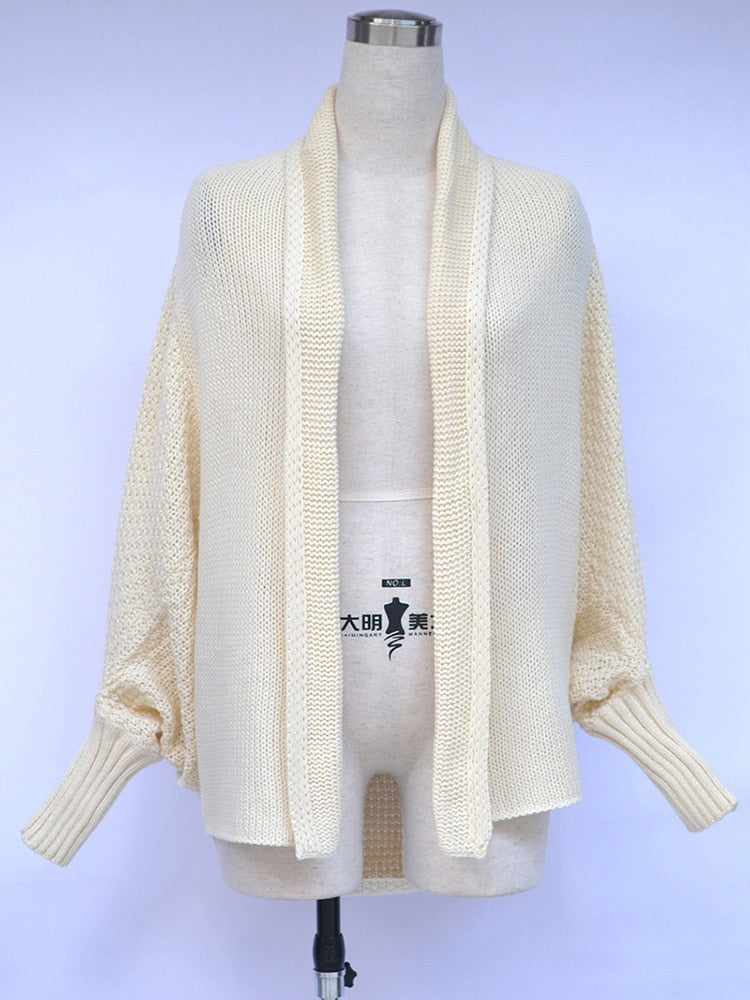 Oversized Batwing Sleeve Cardigan