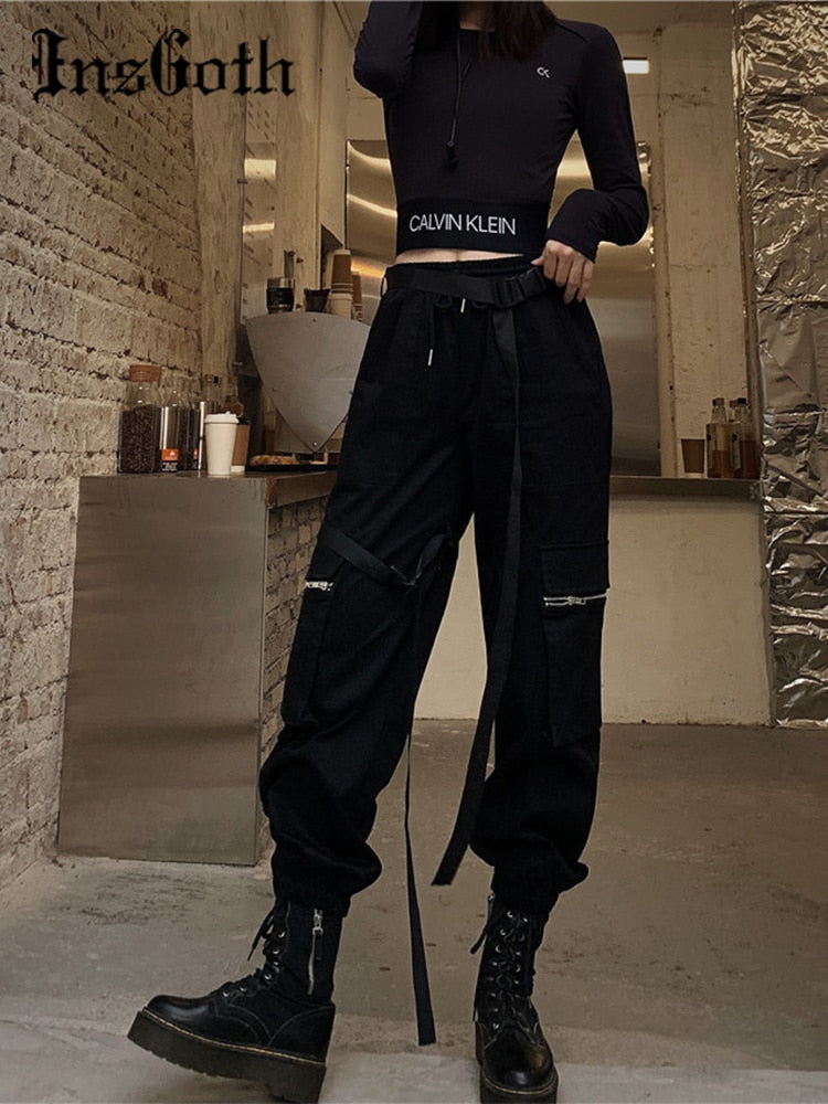 High Waist Cargo Pants Women