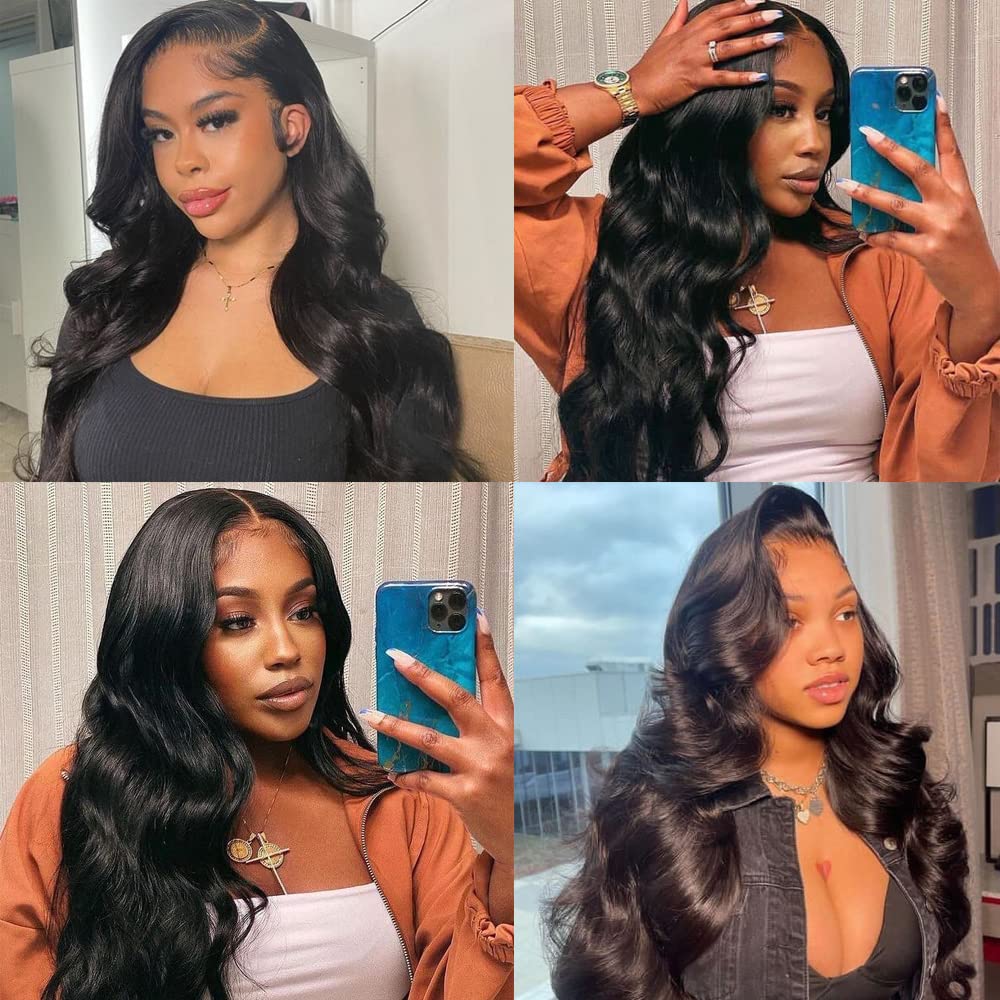 Body Wave Lace Front Pre-Plucked Human Hair Wigs