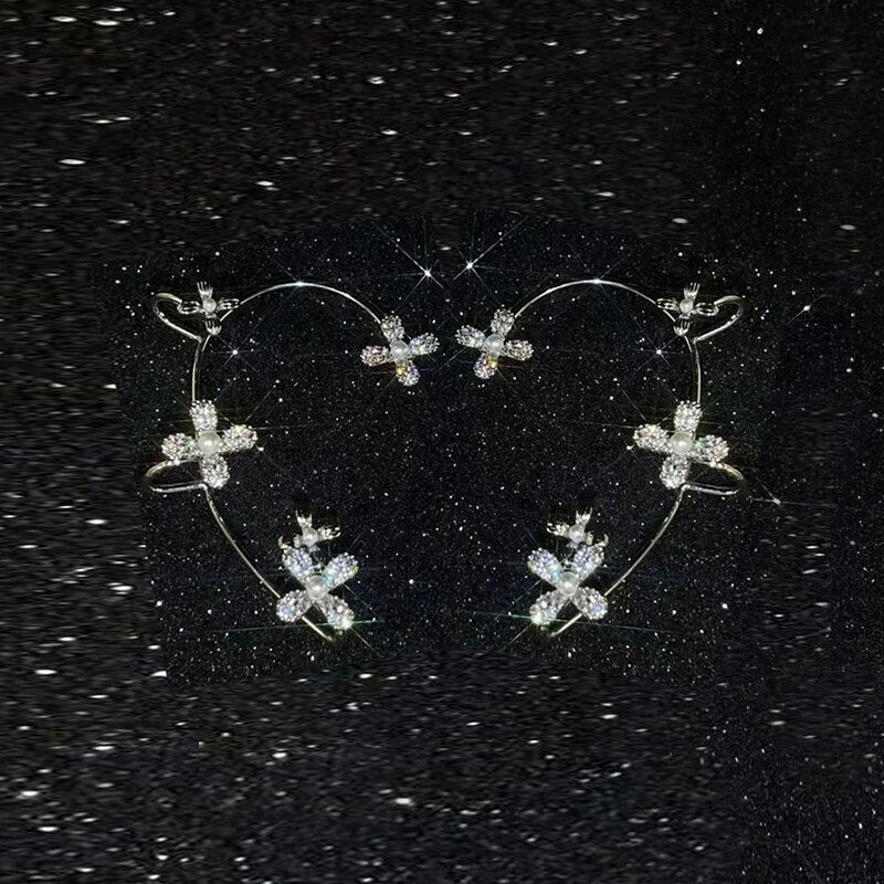 Butterfly Snowflake Ear clip