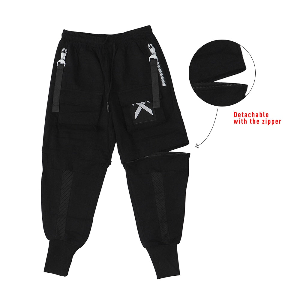 Detachable Multi-Pocket Cargo Joggers