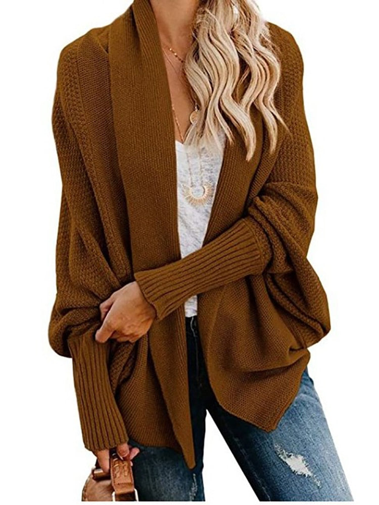 Oversized Batwing Sleeve Cardigan