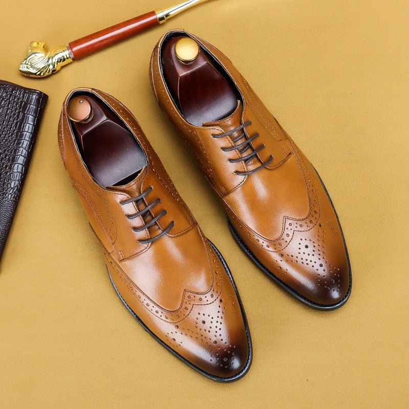 Genuine Leather Oxford Italian Classic Vintage shoes