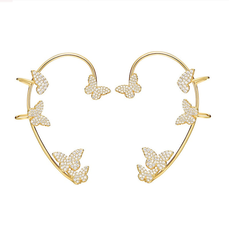 Butterfly Snowflake Ear clip