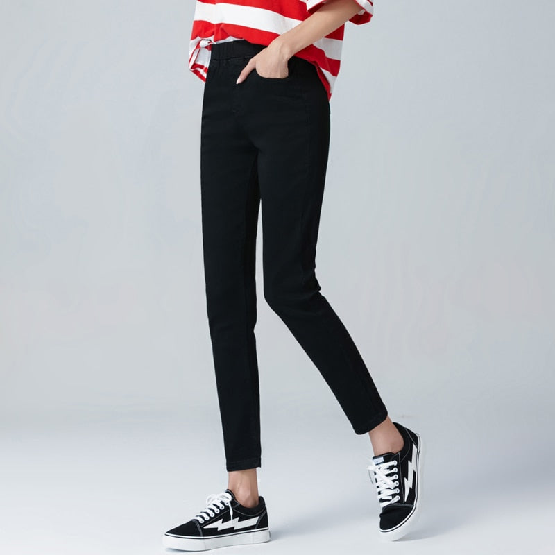 Women's High Waist Skinny Jeans