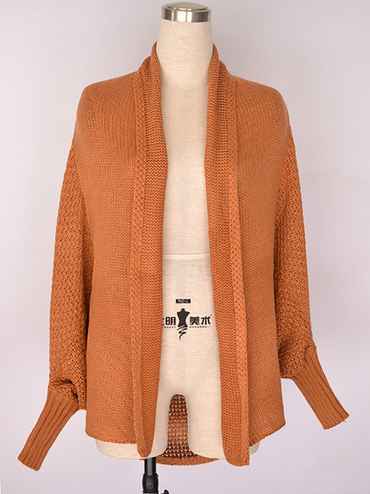 Oversized Batwing Sleeve Cardigan