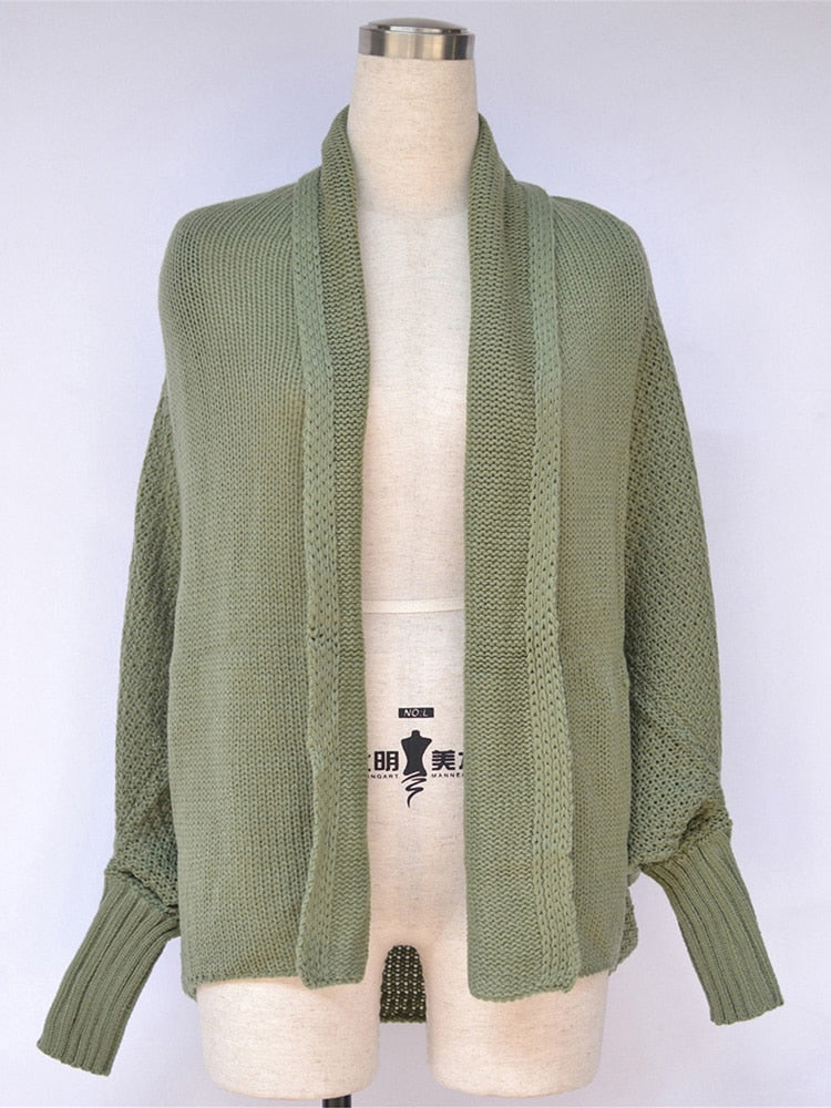 Oversized Batwing Sleeve Cardigan