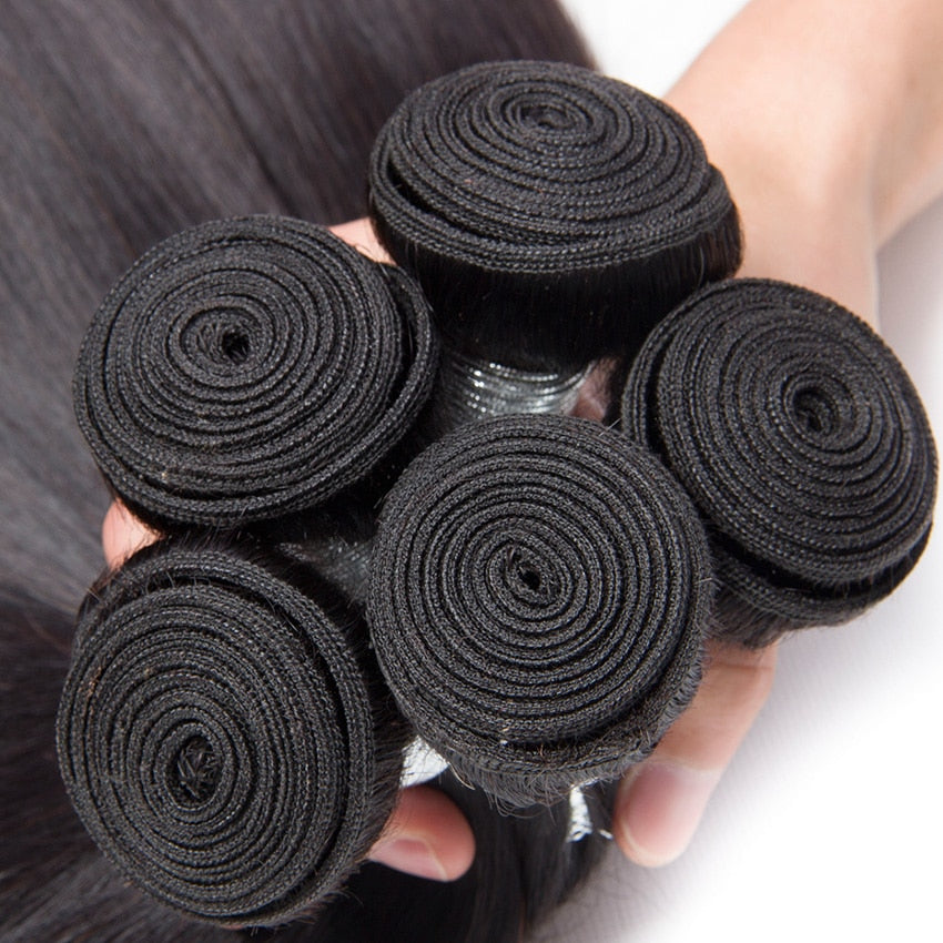 100% Human Hair Bundles Double Wefts Extensions