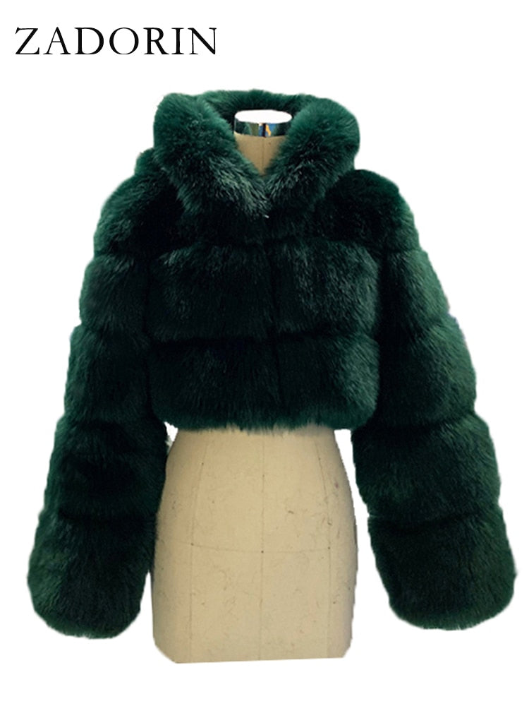 Cropped Faux Fur Jackets