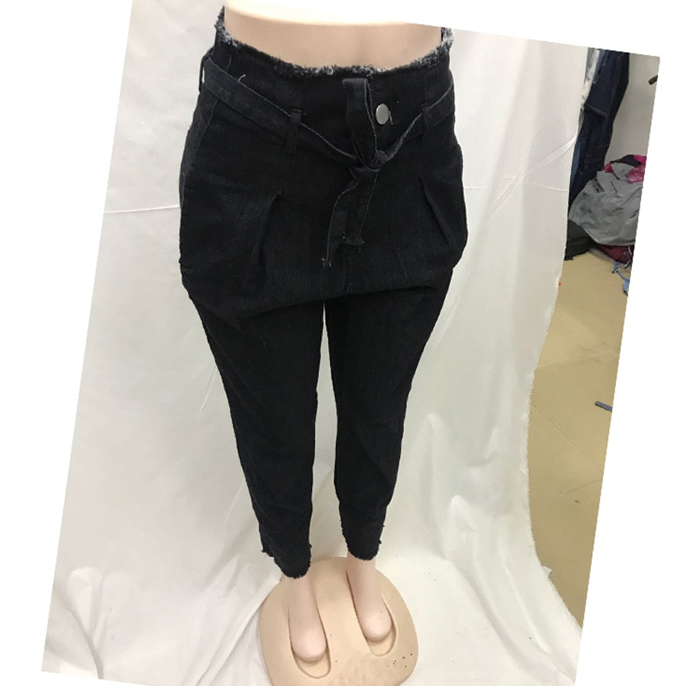 Women High Waist Jeans