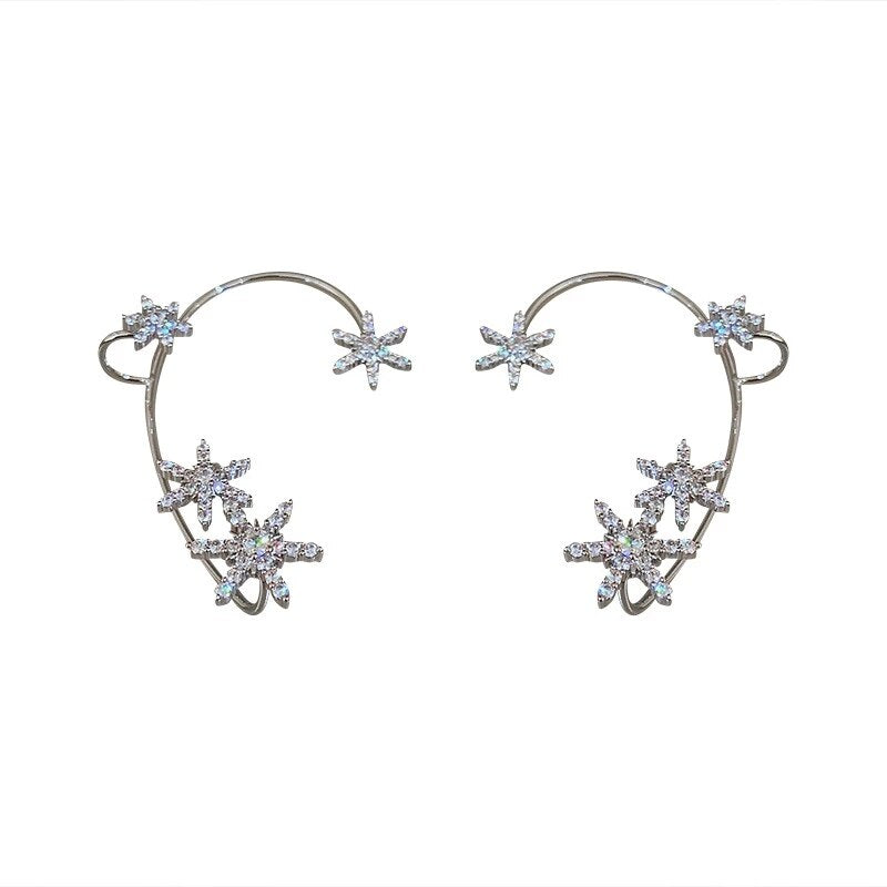 Butterfly Snowflake Ear clip