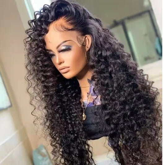 Loose Deep Wave Human Hair Brazilian Full Lace Front Wig