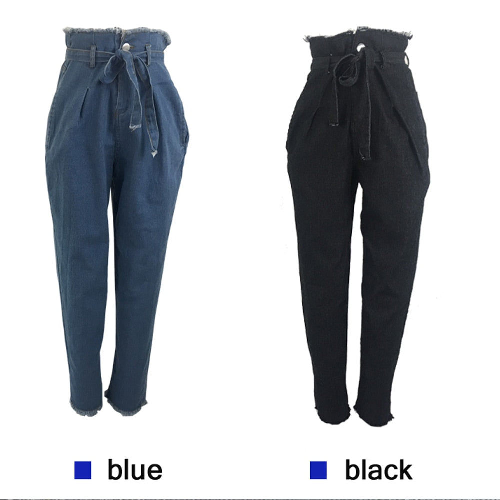 Women High Waist Jeans