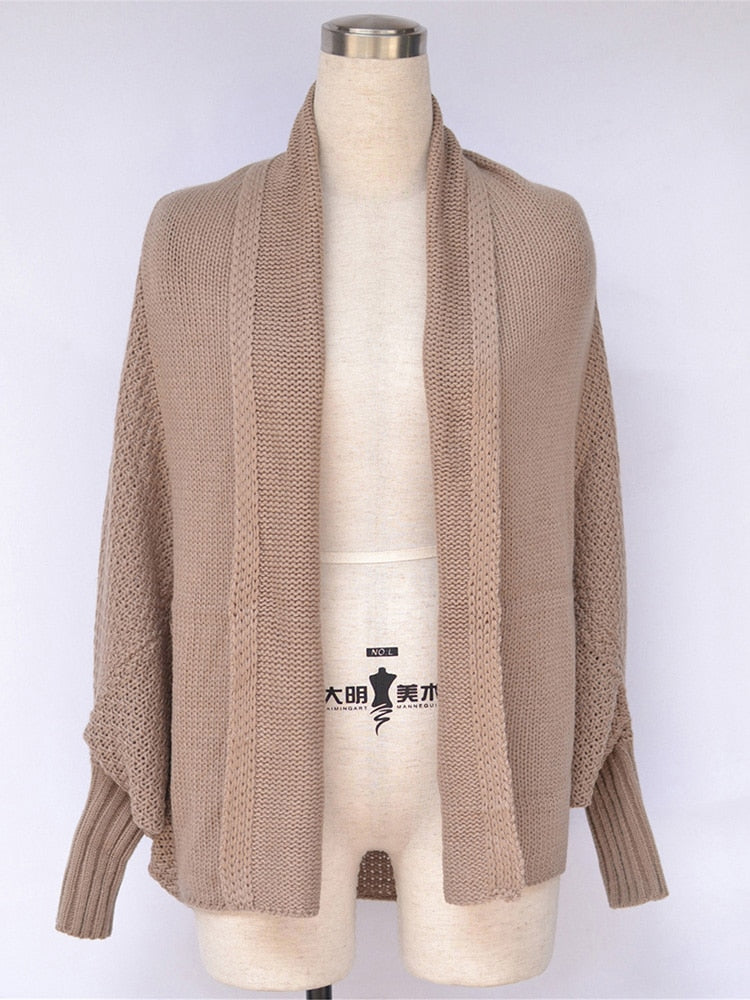 Oversized Batwing Sleeve Cardigan