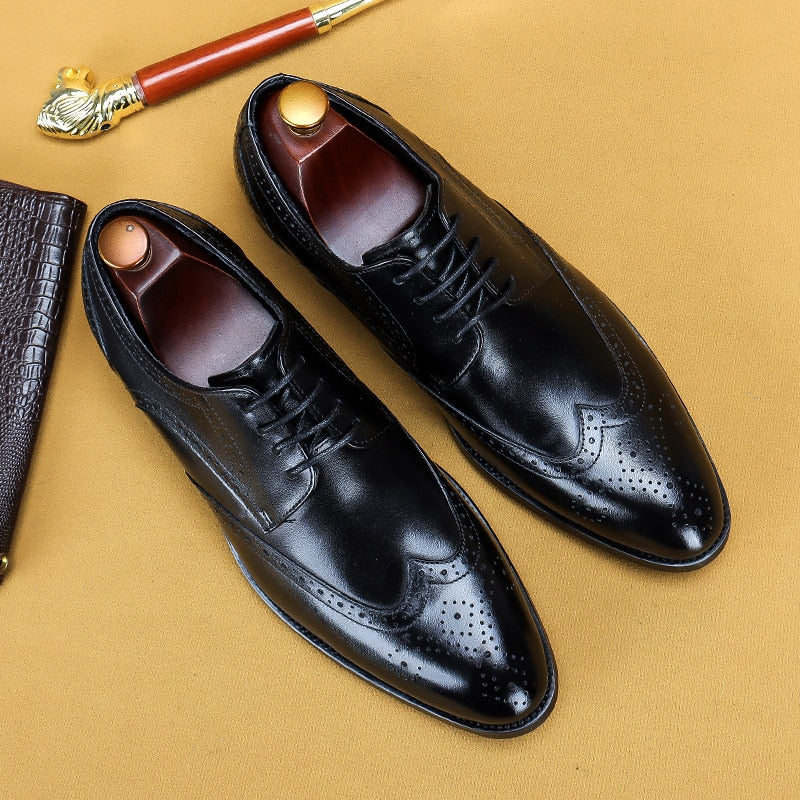 Genuine Leather Oxford Italian Classic Vintage shoes