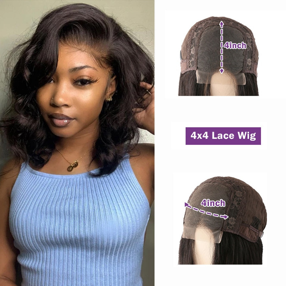 Body Wave Lace Front Pre-Plucked Human Hair Wigs