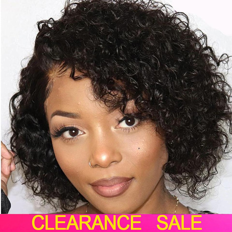 Short Kinky Curly Brazilian Human Hair