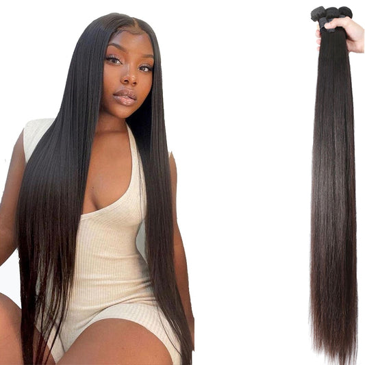 100% Human Hair Bundles Double Wefts Extensions