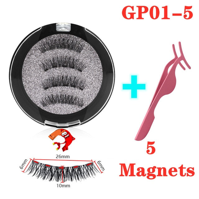 Reuseable 3D magnetic eyelashes