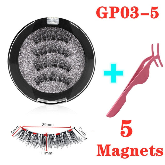 Reuseable 3D magnetic eyelashes