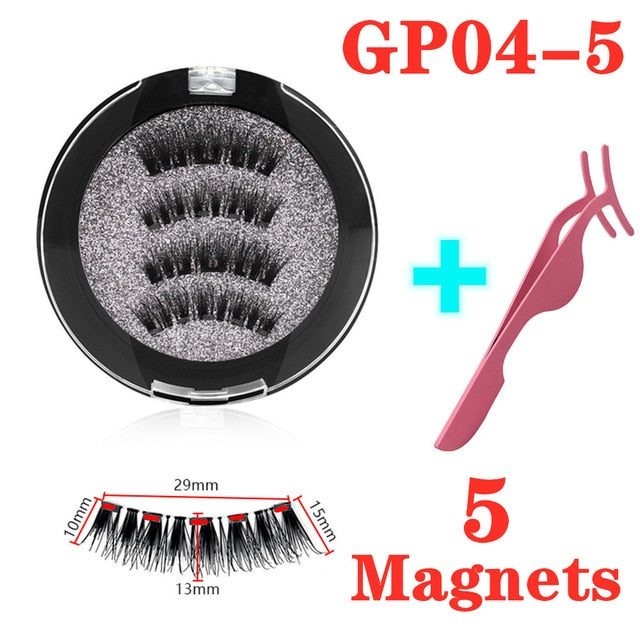 Reuseable 3D magnetic eyelashes