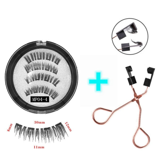 Reuseable 3D magnetic eyelashes