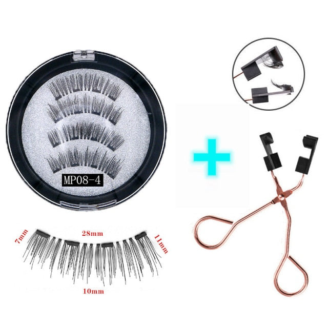 Reuseable 3D magnetic eyelashes