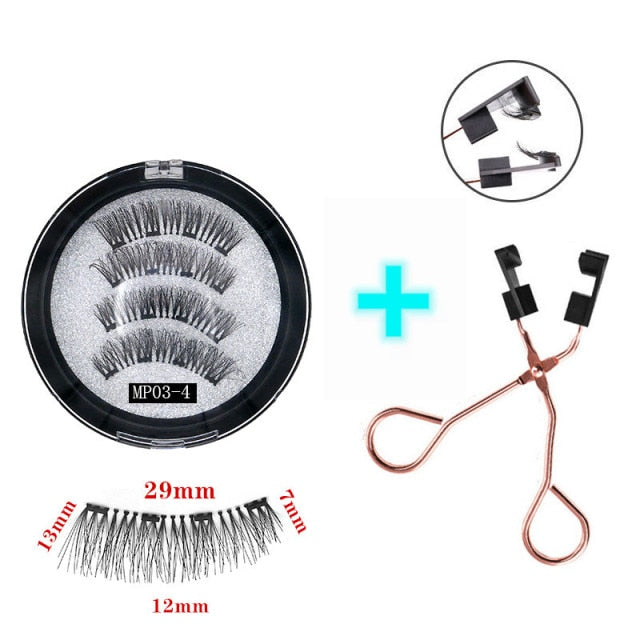 Reuseable 3D magnetic eyelashes