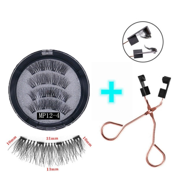 Reuseable 3D magnetic eyelashes