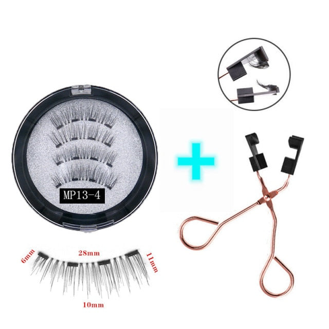 Reuseable 3D magnetic eyelashes