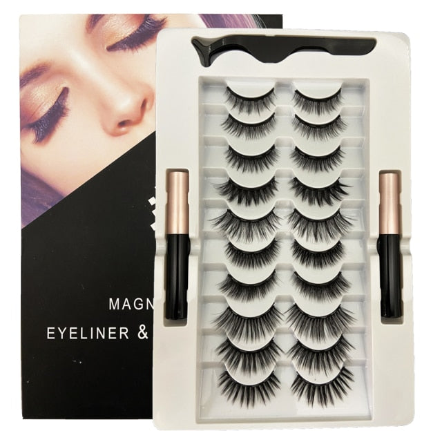 Magnetic Eyelashes Set Full Strip Natural Cilia Eye Lashes